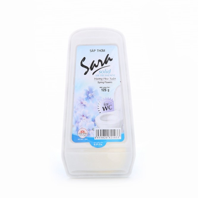 Sáp Thơm Nhà Vệ Sinh Khử Mùi Sara 125g Sáp Thơm Toilet Dùng Cho Cả Phòng Ngủ, Ô Tô, Tủ Quần Áo, Tủ Giày