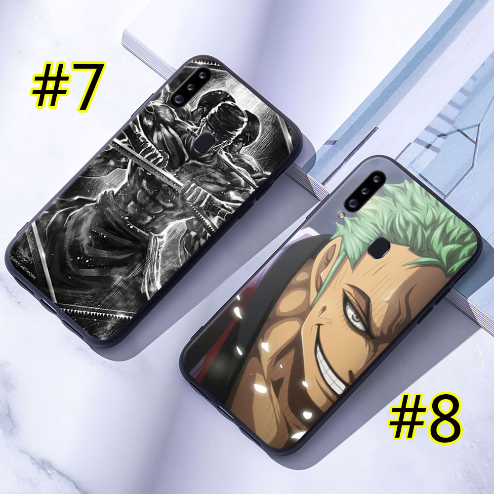 Ốp điện thoại mềm in hình Roronoa Zoro One Piece cho Samsung Galaxy A10 A20 A30 A50 A10S A20S A30S A50S