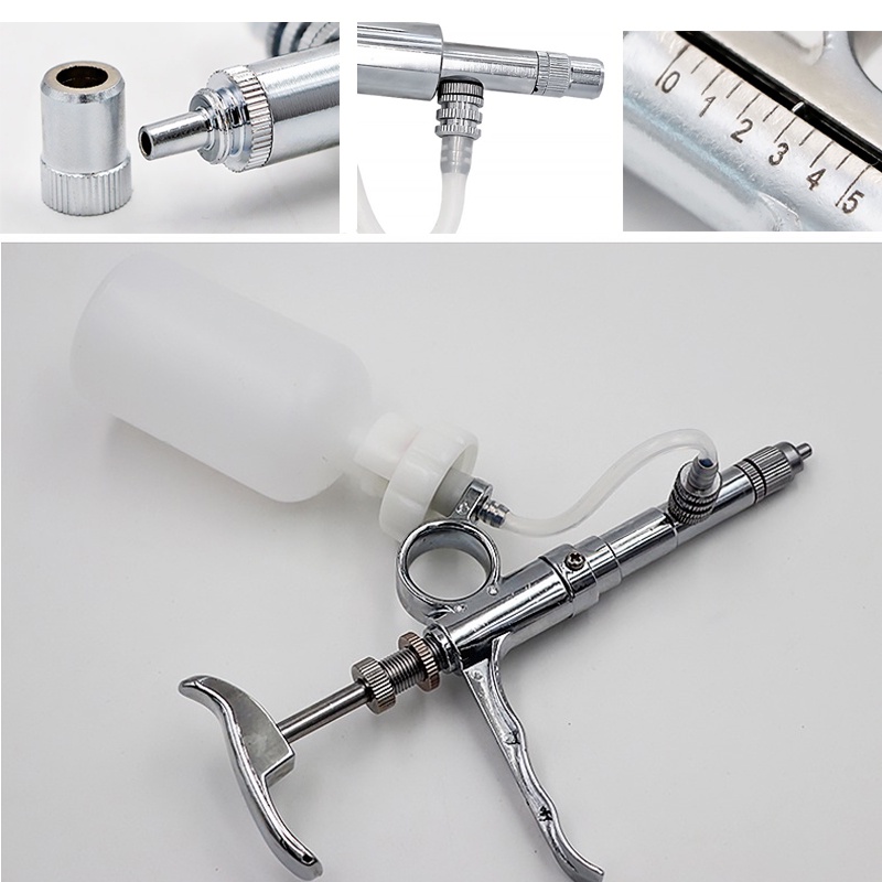 Xi lanh tự động 0.5-5ml tiêm gà vịt heo bò, xi lanh tự động tiêm liên tục  chính hãng nhập khẩu