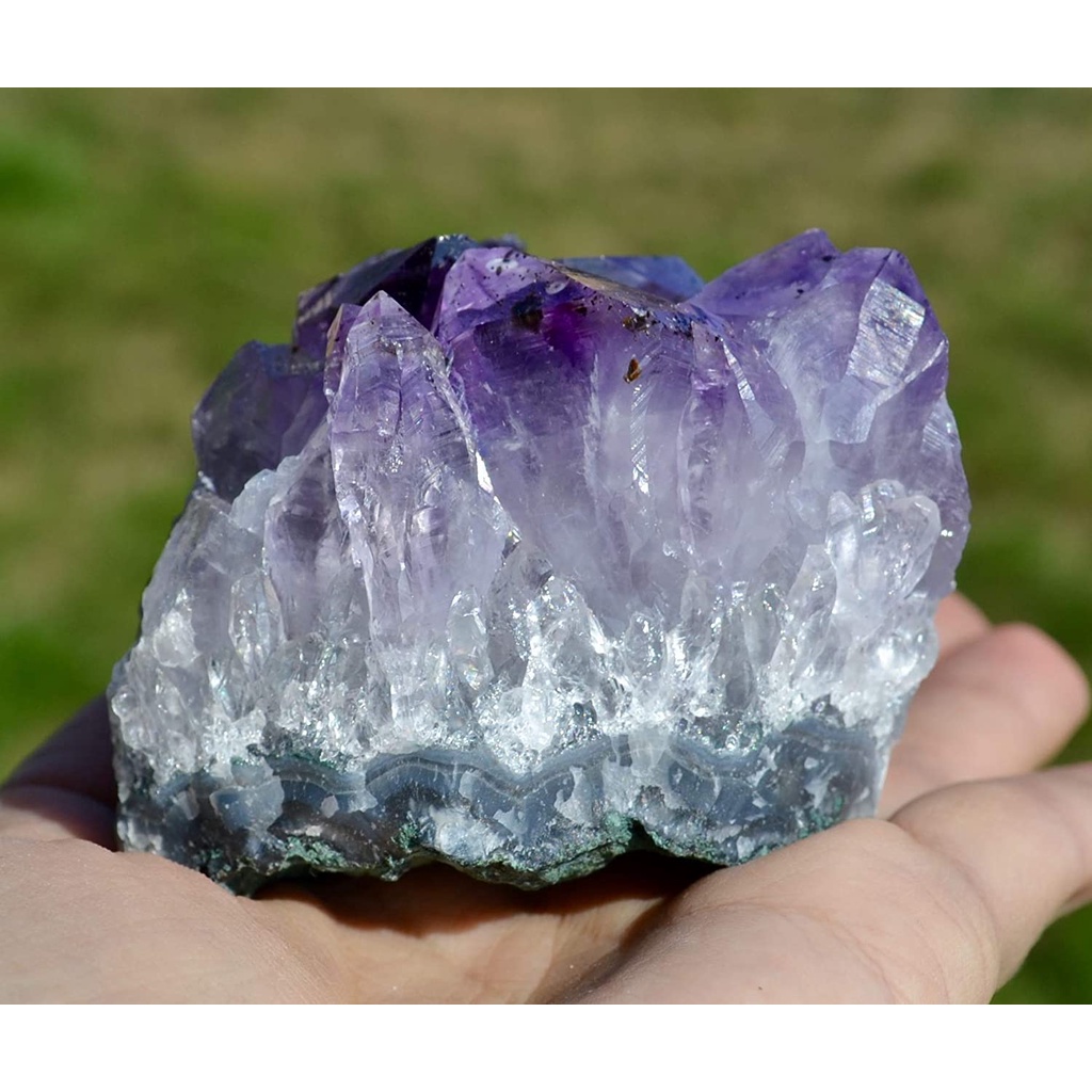 [Raw Amethyst Crystal Cluster Stone] 01 Cụm Đá Thô TA Màu Tím Tự Nhiên No brand mã DTTAT 1kg