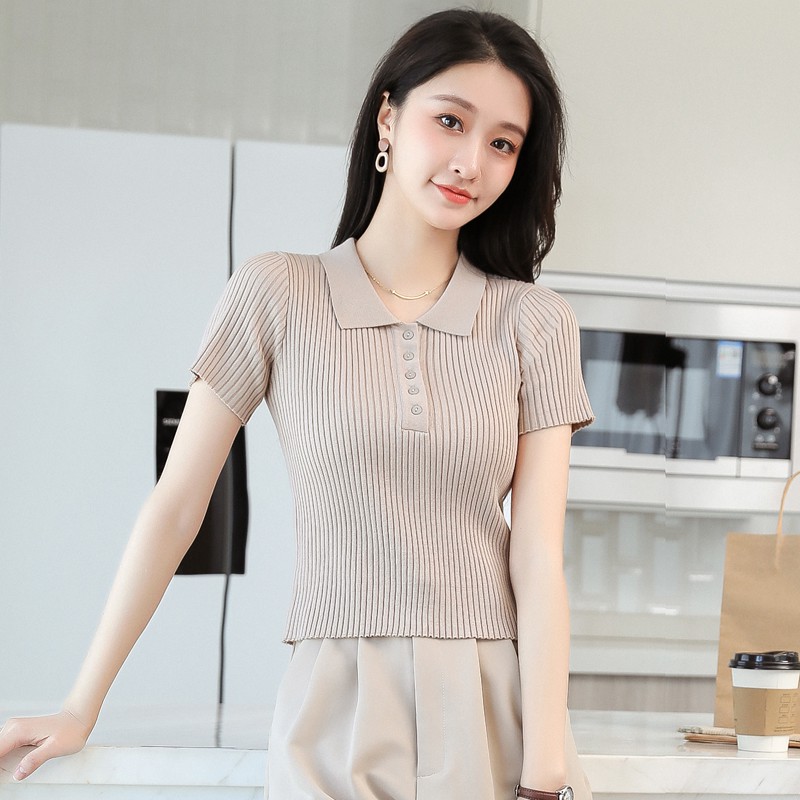 [Loại 1-Hàng Hàn] Áo mongtoghi cổ bẻ, cổ vuông, cổ tròn Polo tay ngắn mẫu 2021, freesize, bốn mùa đều mặc được, form đẹp | BigBuy360 - bigbuy360.vn