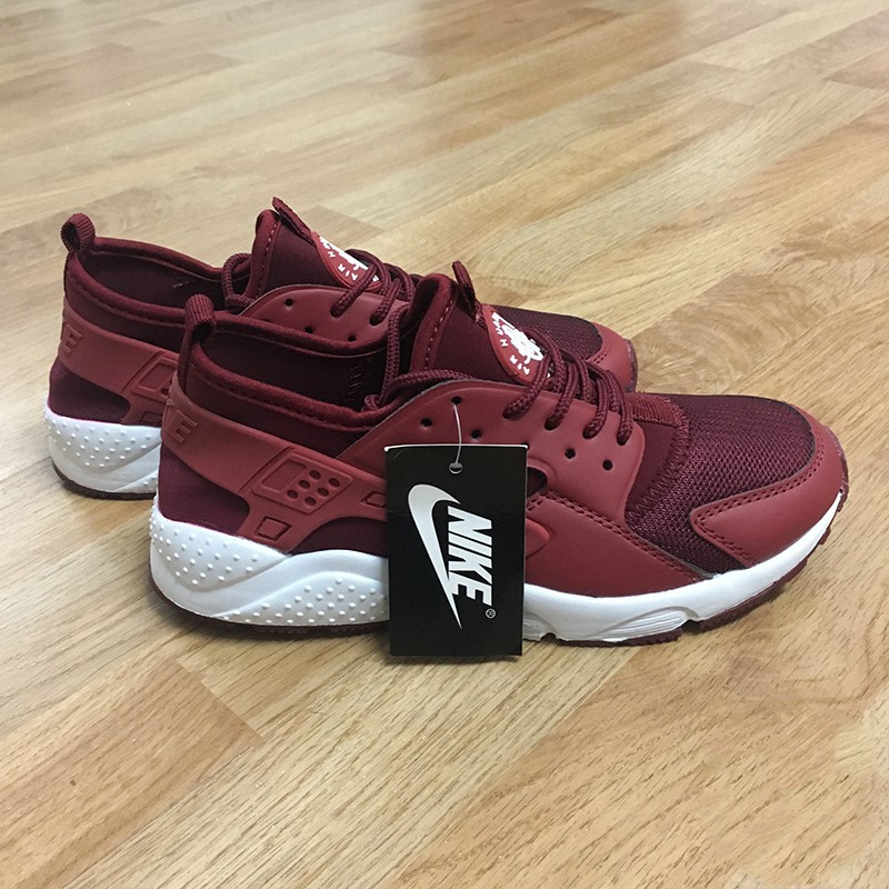 Giày sneaker nam nữ Huarache đỏ mận