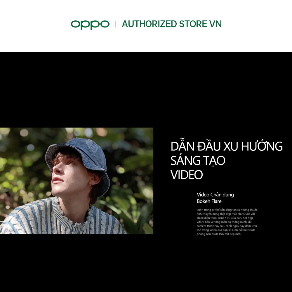 Điện thoại OPPO Reno7 5G (8GB/256GB) - Hàng Chính Hãng