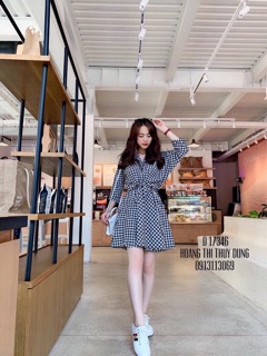 Đầm Caro Cột Ep Siêu Xinh