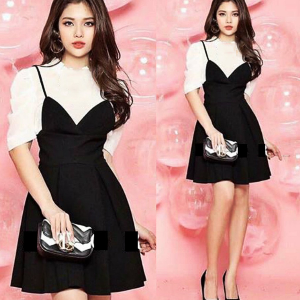 Váy tiểu thư Hàn Quốc Đầm dự tiệc, đầm đám cưới duyên dáng mới cập bến tuyệt đẹp Savvy