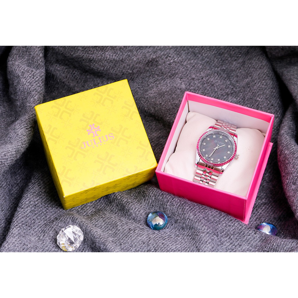 Đồng hồ nam Julius Hàn Quốc JA-1069MB dây thép (Màu bạc) | BigBuy360 - bigbuy360.vn