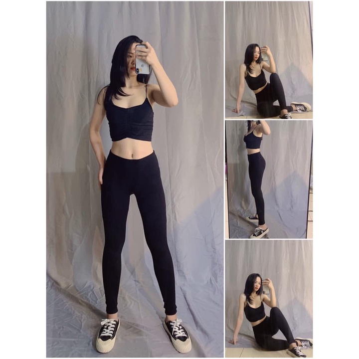 Quần legging Spalding xuất dư xịn xò (ảnh shop chụp )