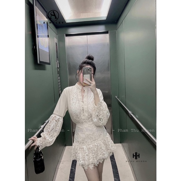 Bộ Lụa phối Ren thiết kế cao cấp