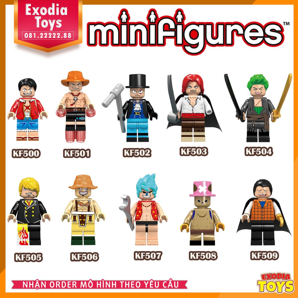 Xếp hình minifigure nhân vật anime OnePiece : Đảo Hải Tặc - Đồ Chơi Lắp Ghép Sáng Tạo - KF6037