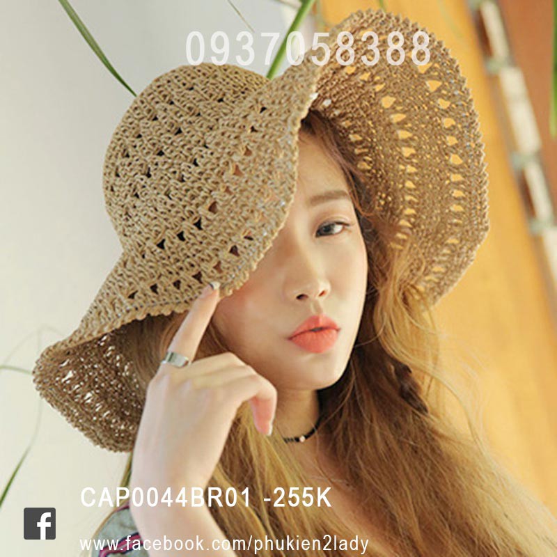 Mũ cói vintage CAP0044BR01