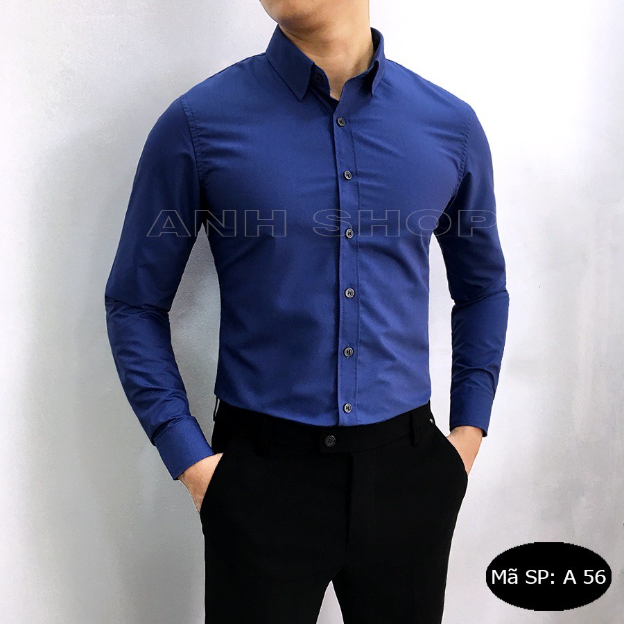 [Mua 1 tặng 1] Áo sơ mi nam Ninety Three dáng slimfit chất liệu cotton lụa Hàn cao cấp (tằng kèm 1 sịp cao cấp)