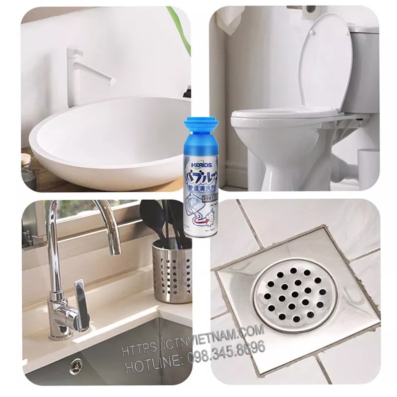 Thông Cống, Xử Lý Mùi Hôi Cống, Vệ Sinh Đường Ống Nước Gia Đình Herios Chính Hãng