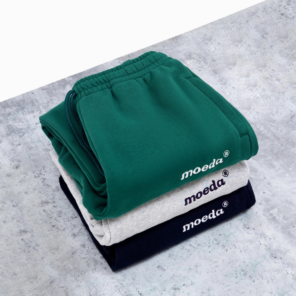 BASIC PANT (Quần nỉ ống xuông rộng) - (ĐEN &amp; XANH VE CHAI &amp; XÁM)
