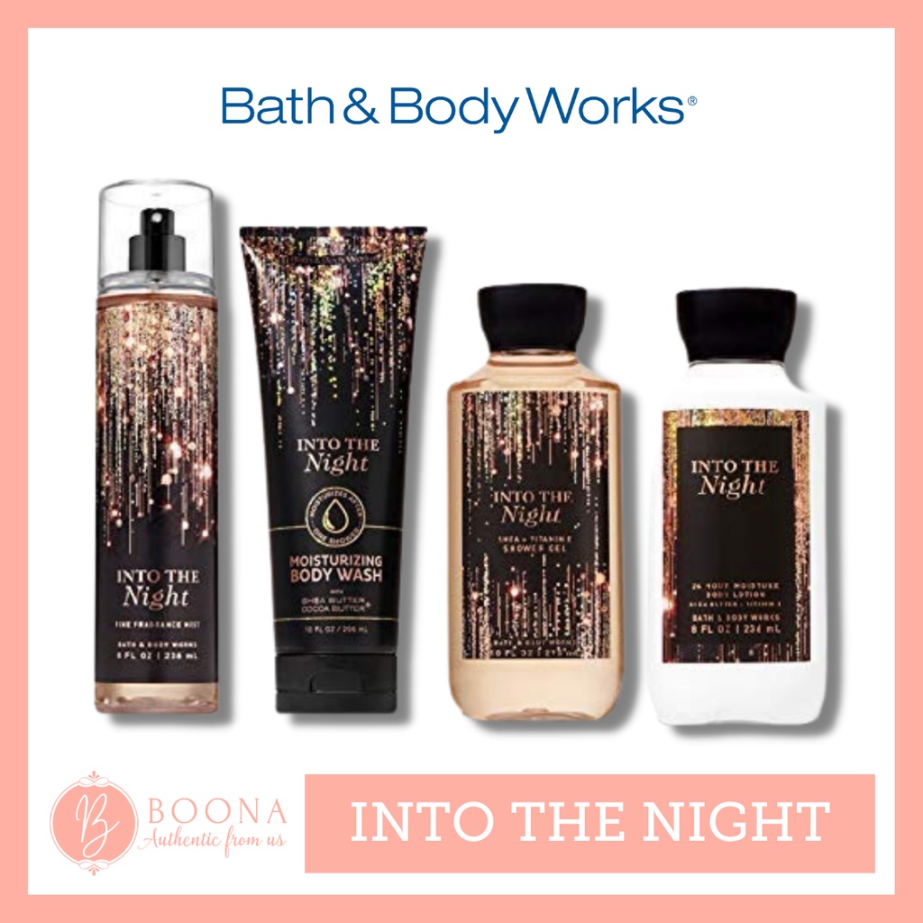 [ Bath and Body Works ] - Bộ sưu tập Into The Night gồm Body Mist, Gel Tắm, Lotion, Body Cream