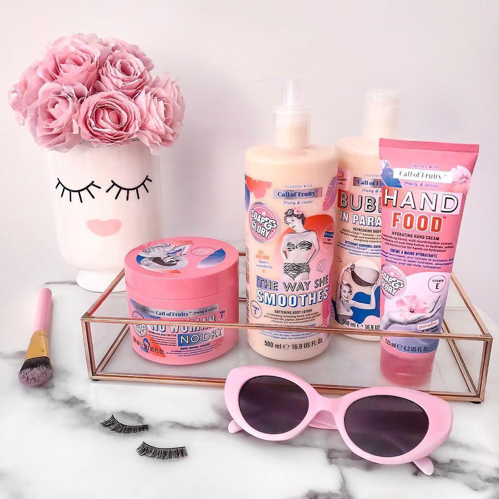 [mẫu mới] Sữa dưỡng thể Soap and Glory Call of Fruity The Way She Smoothes Softening Body Lotion 500ml