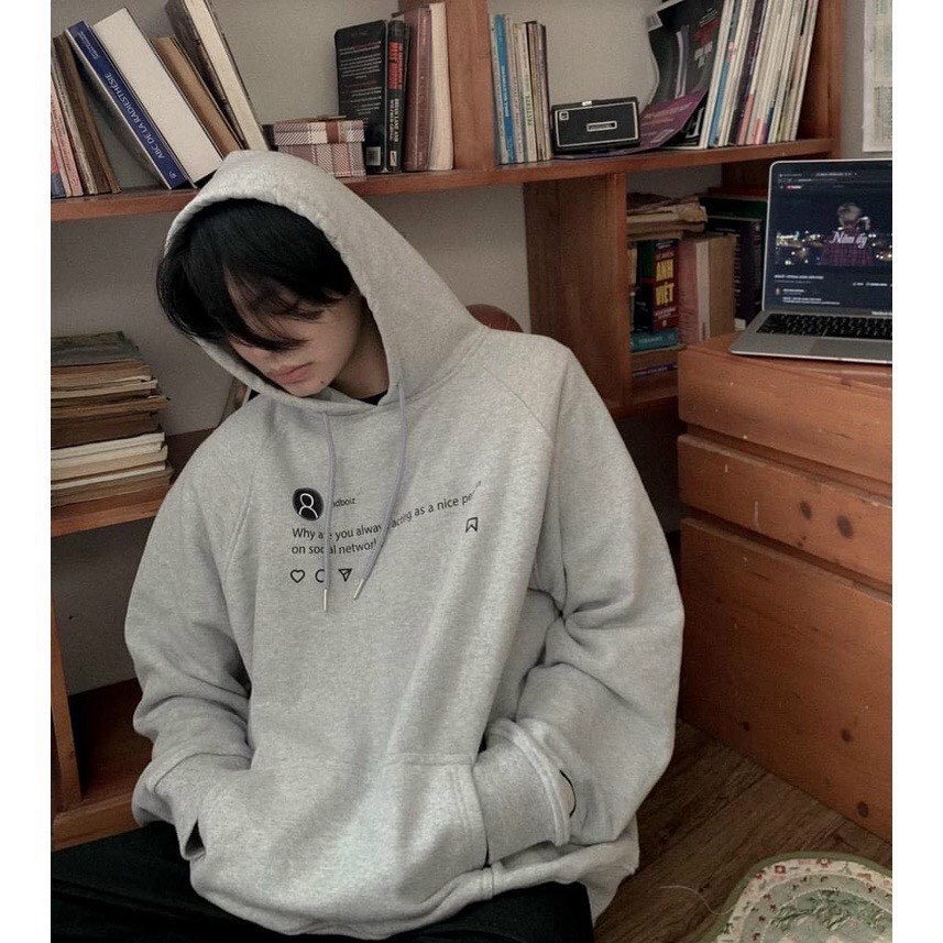 Áo hoodie nam nữ in biểu tượng cá nhân sản phẩm được may từ chất nỉ mềm mịn,thoáng mát freesize từ(43-69)kg