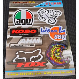 Set Logo Dán Xe, Vali, Laptop (A)