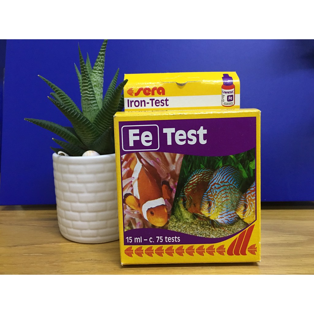 Test sắt cho ao nuôi tôm, ao cá - Test Sắt Fe Sera cho thủy sản - Test Fe Sera