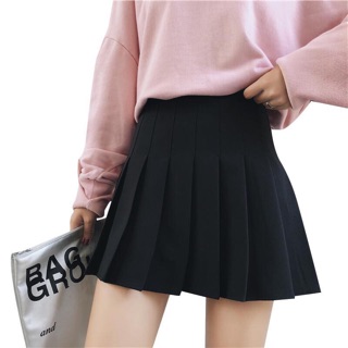 CHÂN VÁY TENNIS XẾP LY BASIC ĐEN TRẮNG
