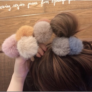 Dây Cột Tóc Lông Mịn Quả Tròn Siêu Xinh