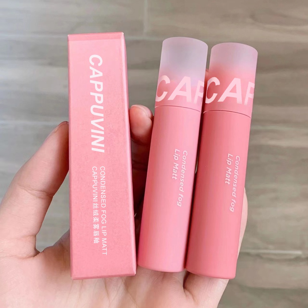 Son Lì CAPPUVINI Chống Nước Lâu Trôi Dưỡng Ẩm 5 Màu Sắc Lựa Chọn