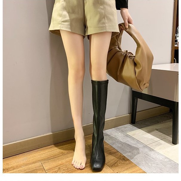 {MS L999 -CÓ SẴN } BOOTS ĐÙI NỮ -BOOT ĐÙI NỮ CỔ LỬNG DA PU LÌ HÀNG CHUẨN LOẠI 1 | BigBuy360 - bigbuy360.vn