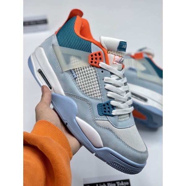 ( LINH BÚN TOKYO ) Giày jodan4 unla xanh + full hộp