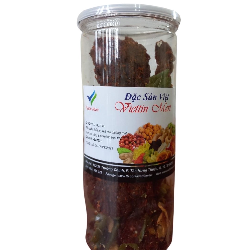 Khô Bò Đập Lá Chanh Viettin Mart 500g