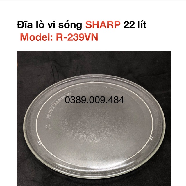 Đĩa lò vi sóng Sharp R-239VN - 22 lít