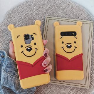 Ốp Điện Thoại Silicon In Hình Gấu Hoạt Hình Cho Samsung Galaxy S7 Edge S8 S9 S10 Plus Note 8 9