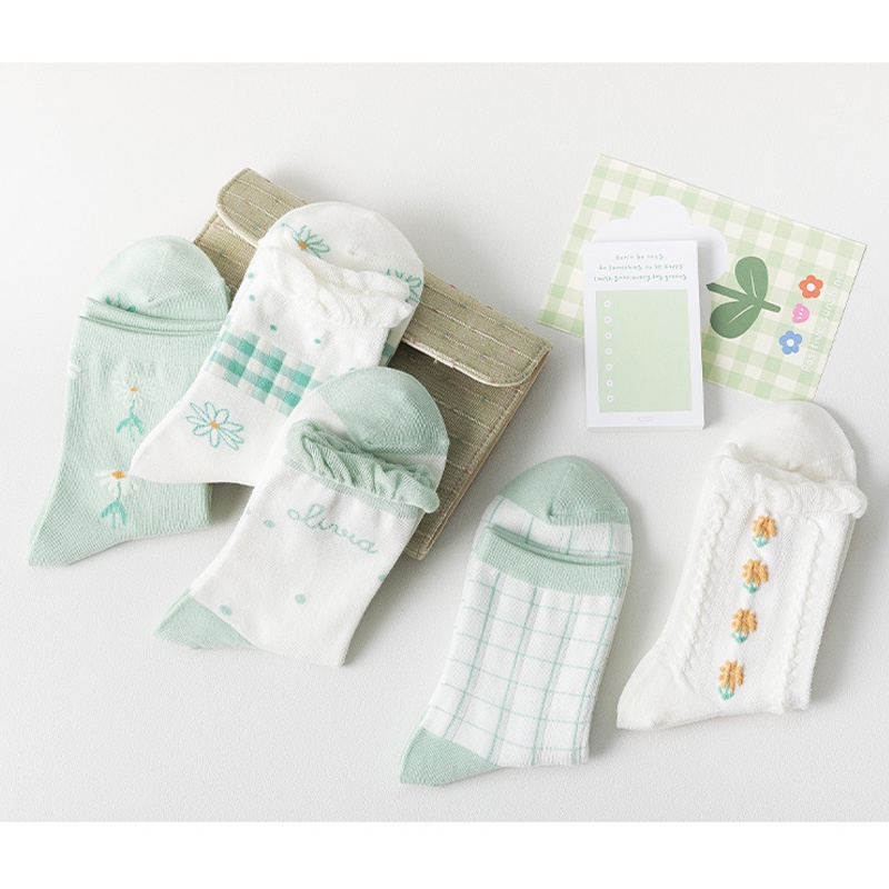 Tất vớ trắng nữ cổ bèo nhún HANASO bộ sưu tập hoa cúc hottrend 2022 phong cách vintage Hàn Quốc dành tặng bạn gái TD040