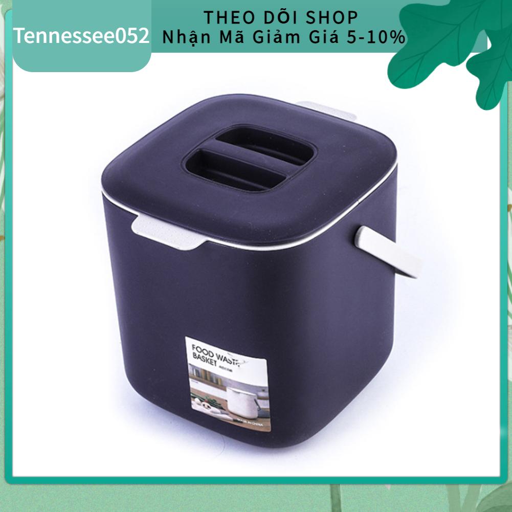 Tennessee052 Thùng rác để bàn Có thể tháo rời Tách khô ướt nhỏ di động có nắp xử lý cho Phòng ngủ nhà bếp trên ô tô