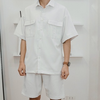 Áo Sơ Mi Basic unisex phong cách Hàn Quốc form rộng ASM