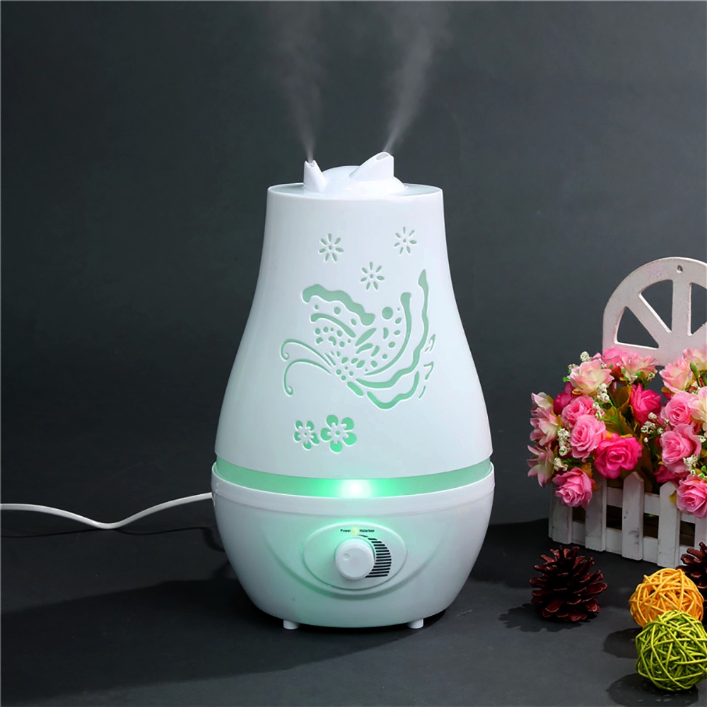 Máy Xông Tinh Dầu Hồ Điệp 2200ml Đèn Led 7 Màu Phun Sương Tạo Ẩm không khí cho phòng điều hòa, Làm Thơm Phòng