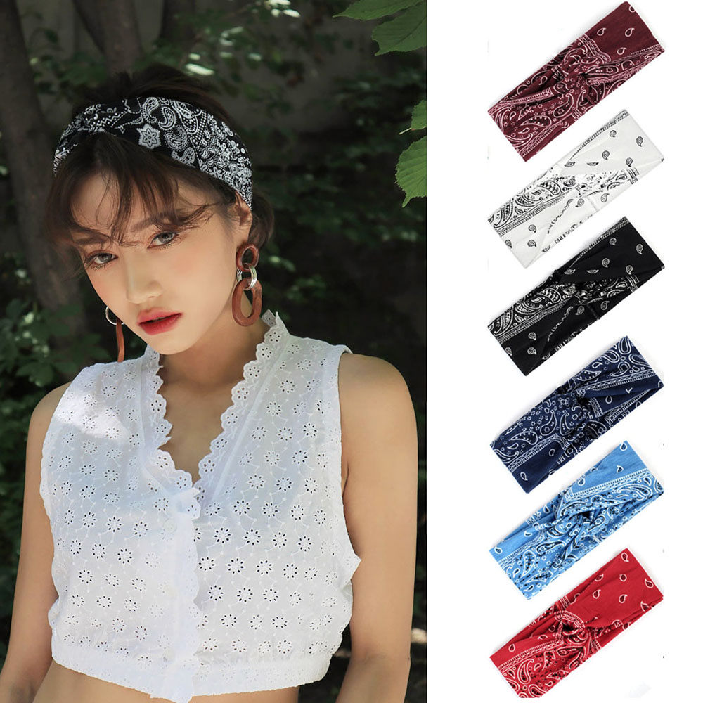 Khăn Đeo Đầu Co Dãn 6 Màu Thời Trang Cho Nữ