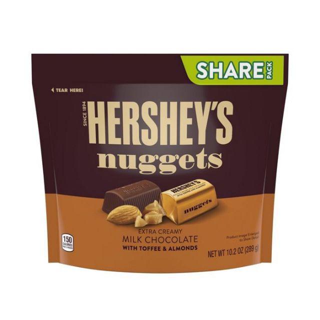Socola Hershey's Nuggets 289g - date 8/2022