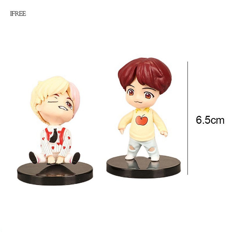 Set 7 Quạt Mini Hình Các Thành Viên Nhóm Nhạc Bts Dễ Thương