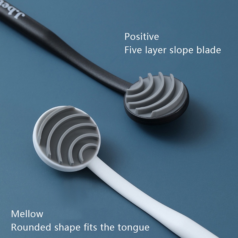 Dụng Cụ Vệ Sinh Lưỡi 2 Trong 1 Bằng Silicone