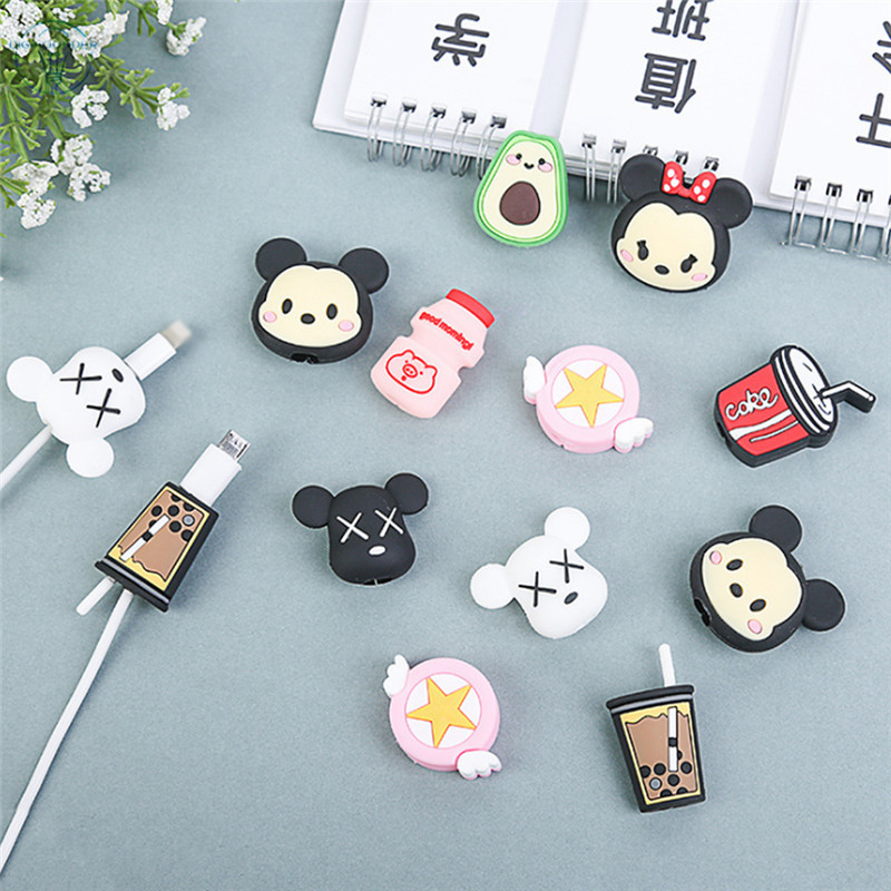 Đầu bảo vệ dây cáp USB sạc kiểu dáng hoạt hình dễ thương