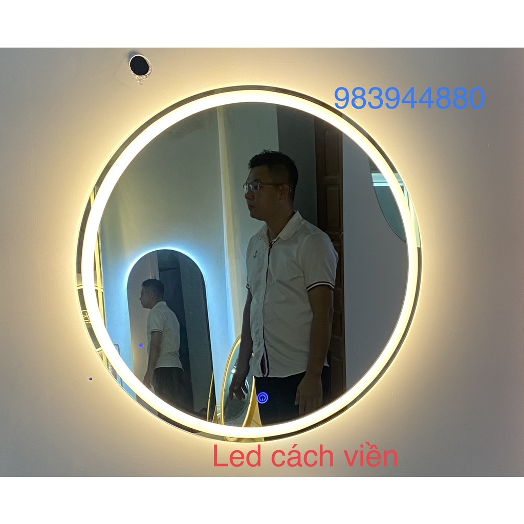 Gương tròn led cảm ứng cao cấp đường kính 80cm