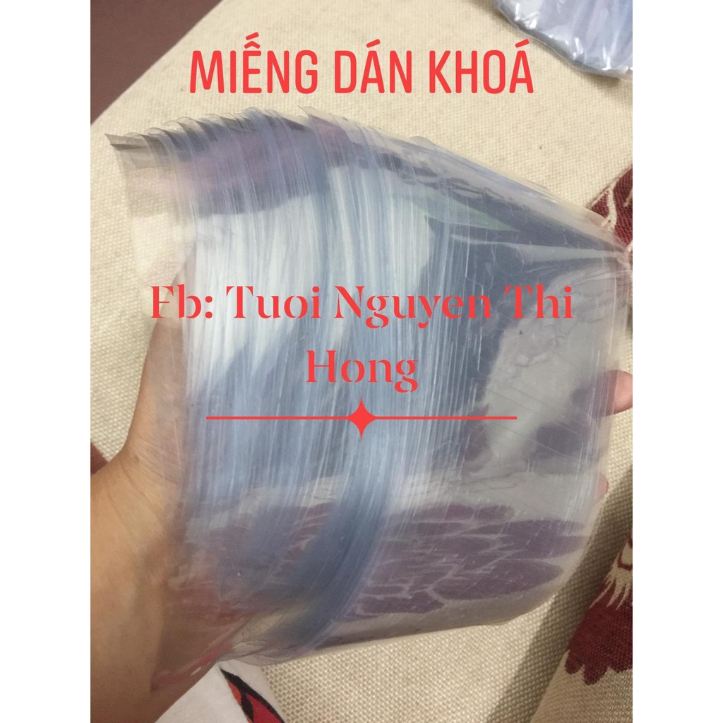 Miếng dán khóa túi xách