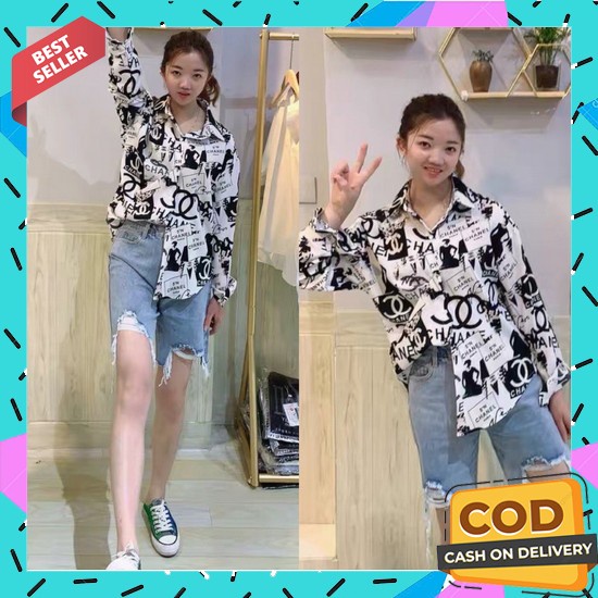 ⭐⭐⭐⭐⭐ Áo sơ mi nữ mẫu mới nhất 2021 thương hiệu / áo / áo Tm 4101 N5 Chanel Bla