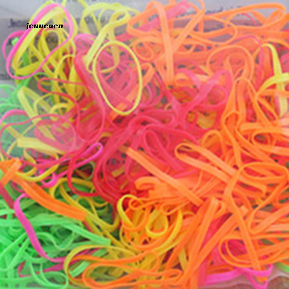 Set 300 dây thun cột tóc nhiều màu sắc tiện dụng