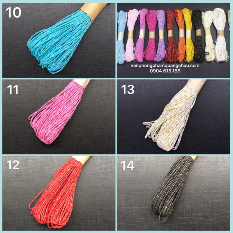 Dây giấy xoắn kim tuyến cuộn 20 mét - 01 cuộn