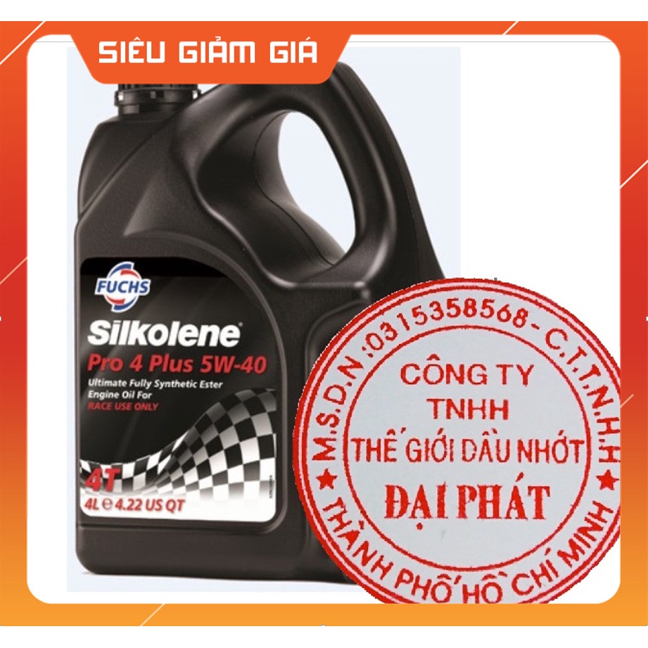 Nhớt Fuchs Silkolene Pro 4 Plus 5w40 Race Use Only