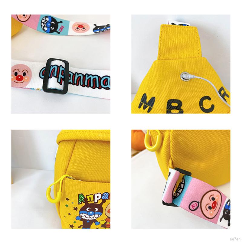 Se7en Cartoon Print Chest Bag Belt Chest Hip Crossbody Shoulder Children Bags For 1-7Y