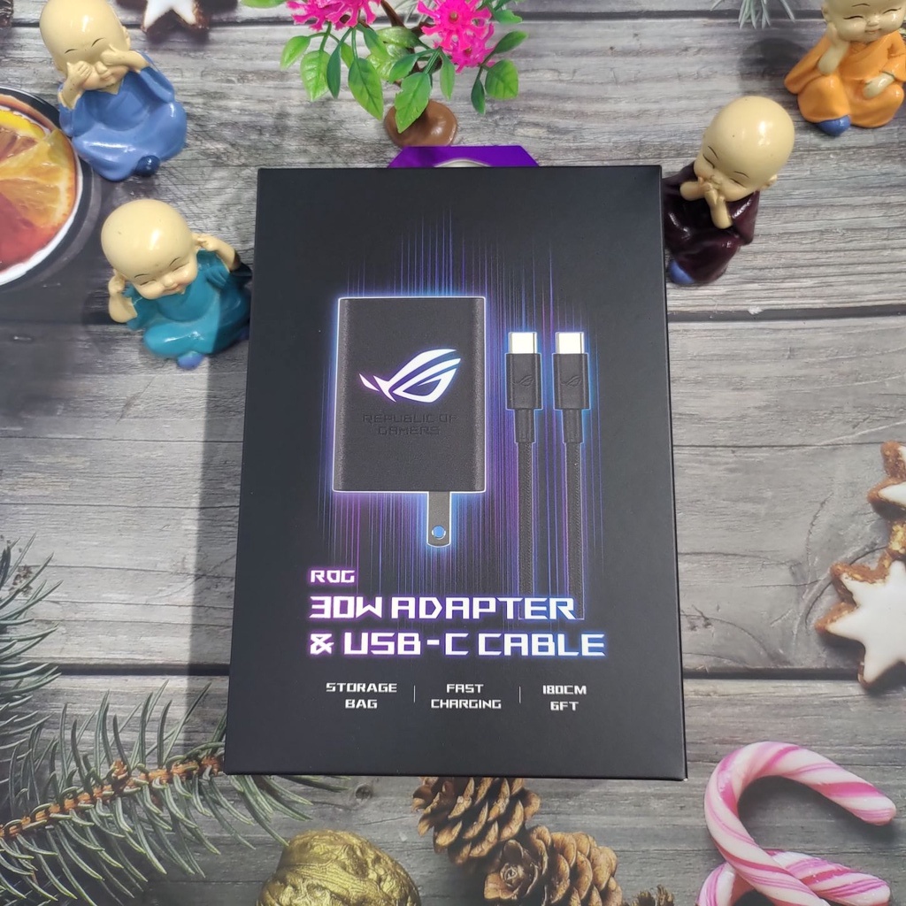 Bộ Sạc + Cáp Dài 1m 30W Asus Rog Phone 2 / 3 / 3 Strix