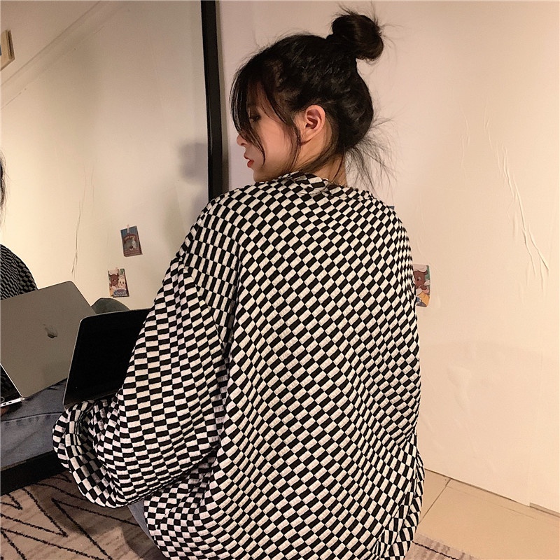 Xiaozhainv Áo Sweater Tay Dài Dáng Rộng Kẻ Sọc Kiểu Vintage Thời Trang Hàn Quốc Dành Cho Nữ | BigBuy360 - bigbuy360.vn