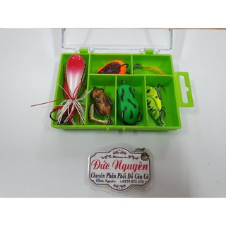 [Shop uy tín]Hộp mồi câu Lure 5 con kèm lưỡi câu -A1 -ĐỒ CÂU GALAXY