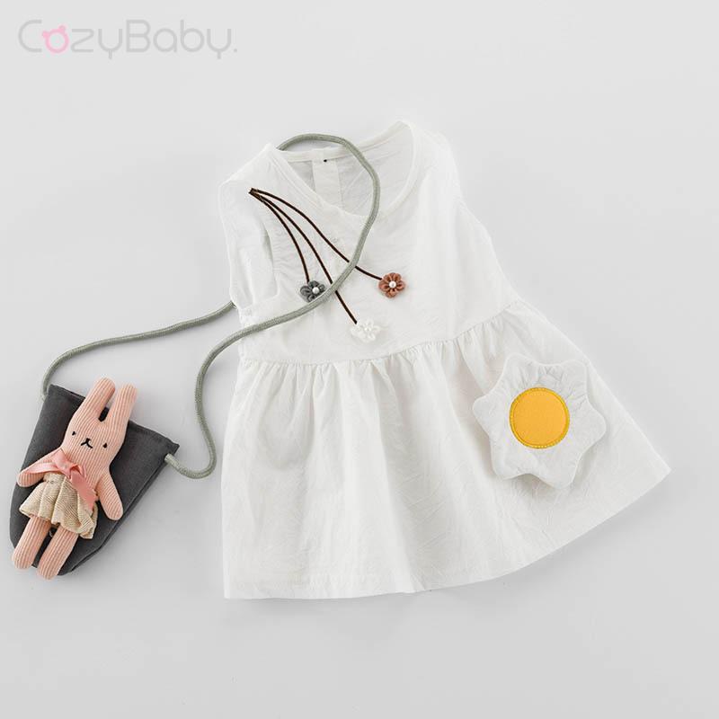 Đầm Công Chúa Không Tay Thời Trang Mùa Hè Hàn Quốc 2023 Mới Cho Bé Gái